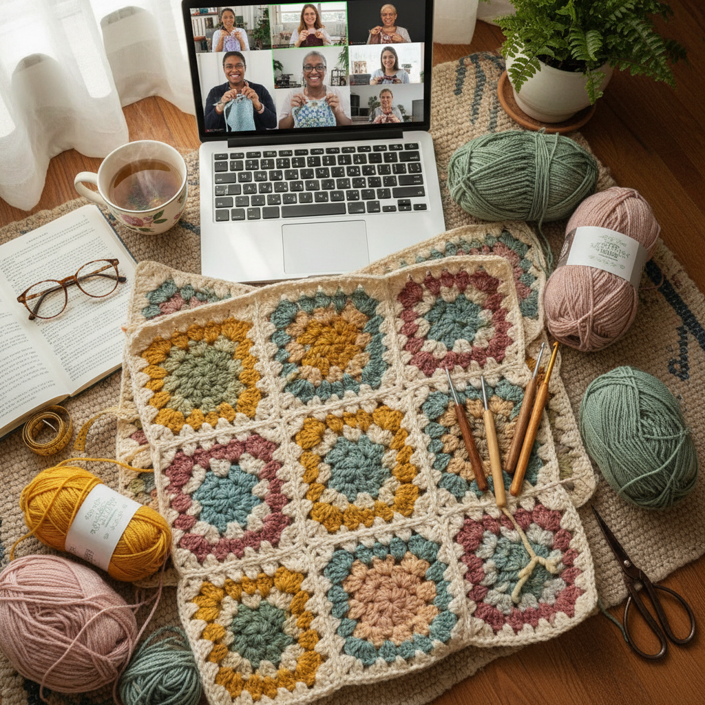1-to-1 Zoom Crochet Class – Granny Squares
