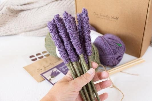 Crochet Lavender Sprig