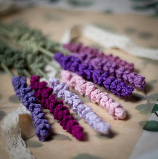 Crochet Lavender Sprig