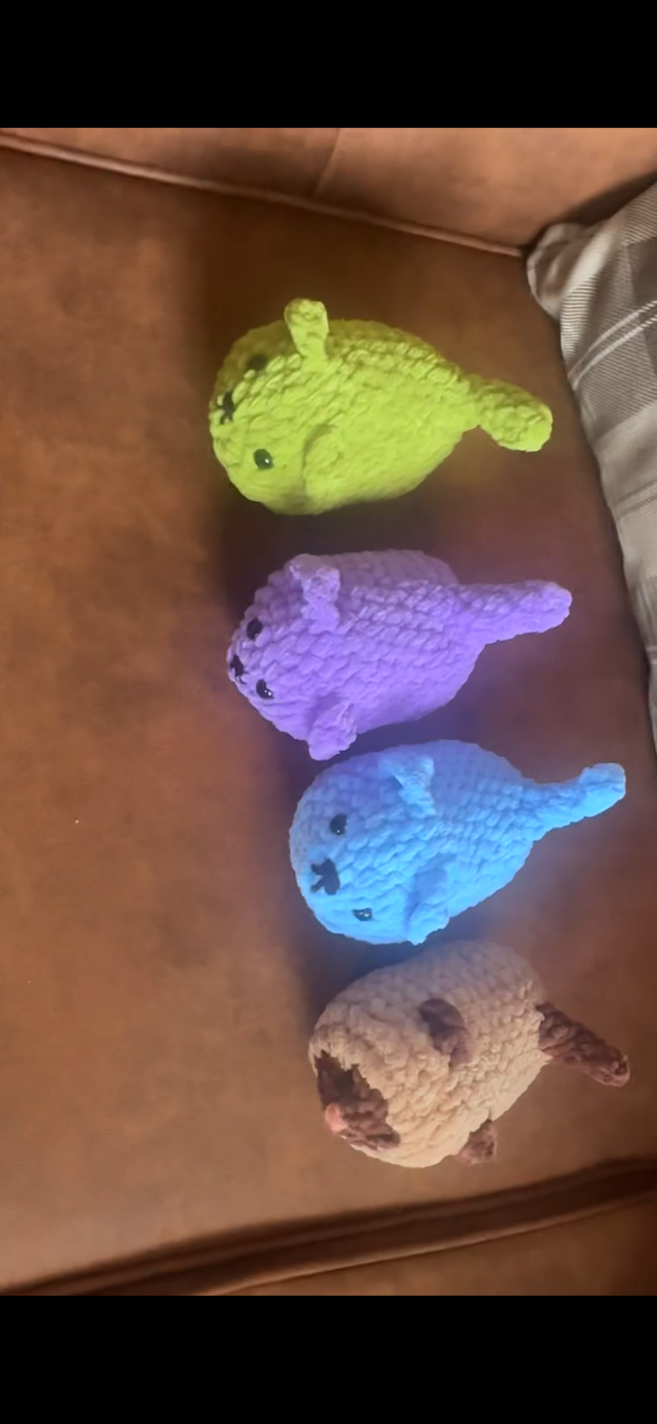 Crochet Multicoloured Jelly Cat