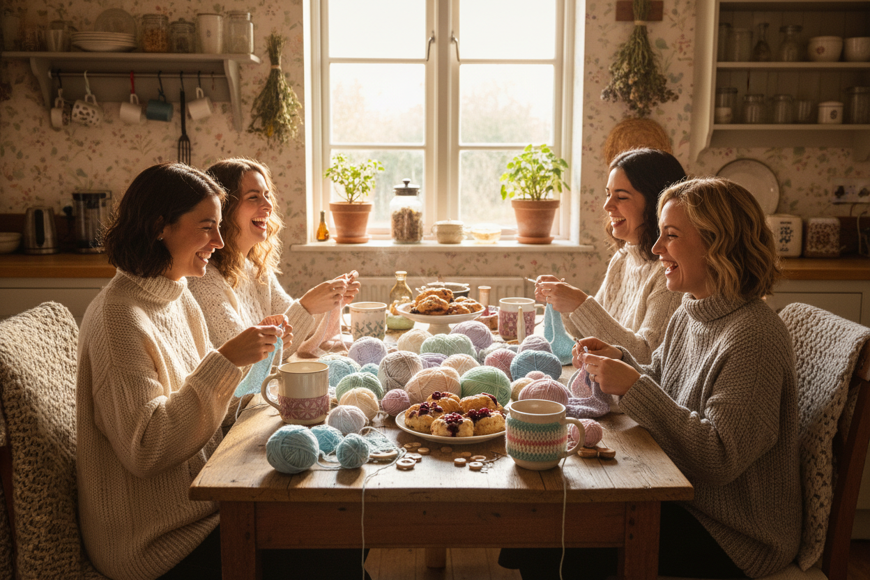 Crochet party at home